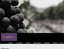 Tablet Screenshot of bodegafernandodupont.com